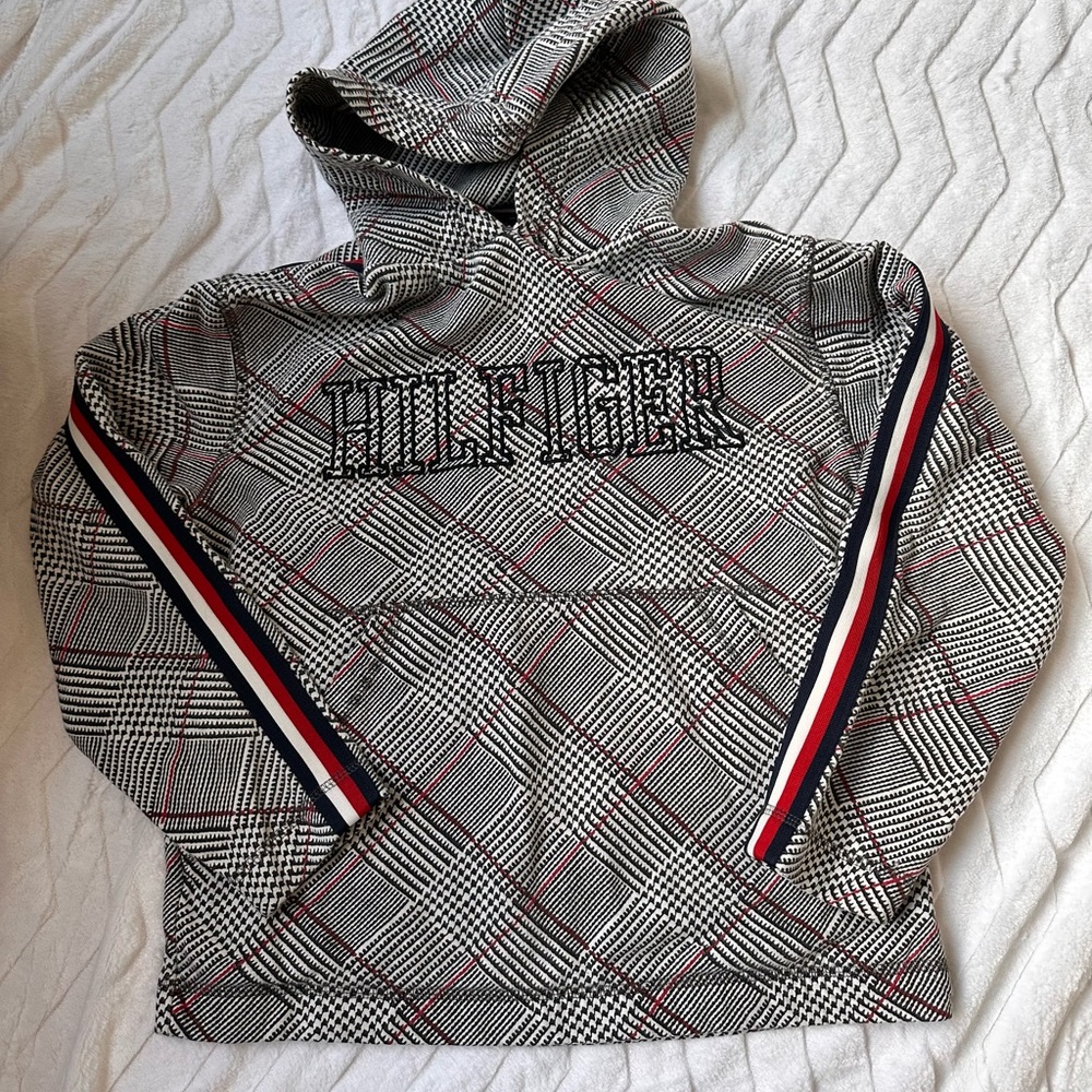 Tommy Hilfiger Kids Checkered Hoodie - Black, Red, White